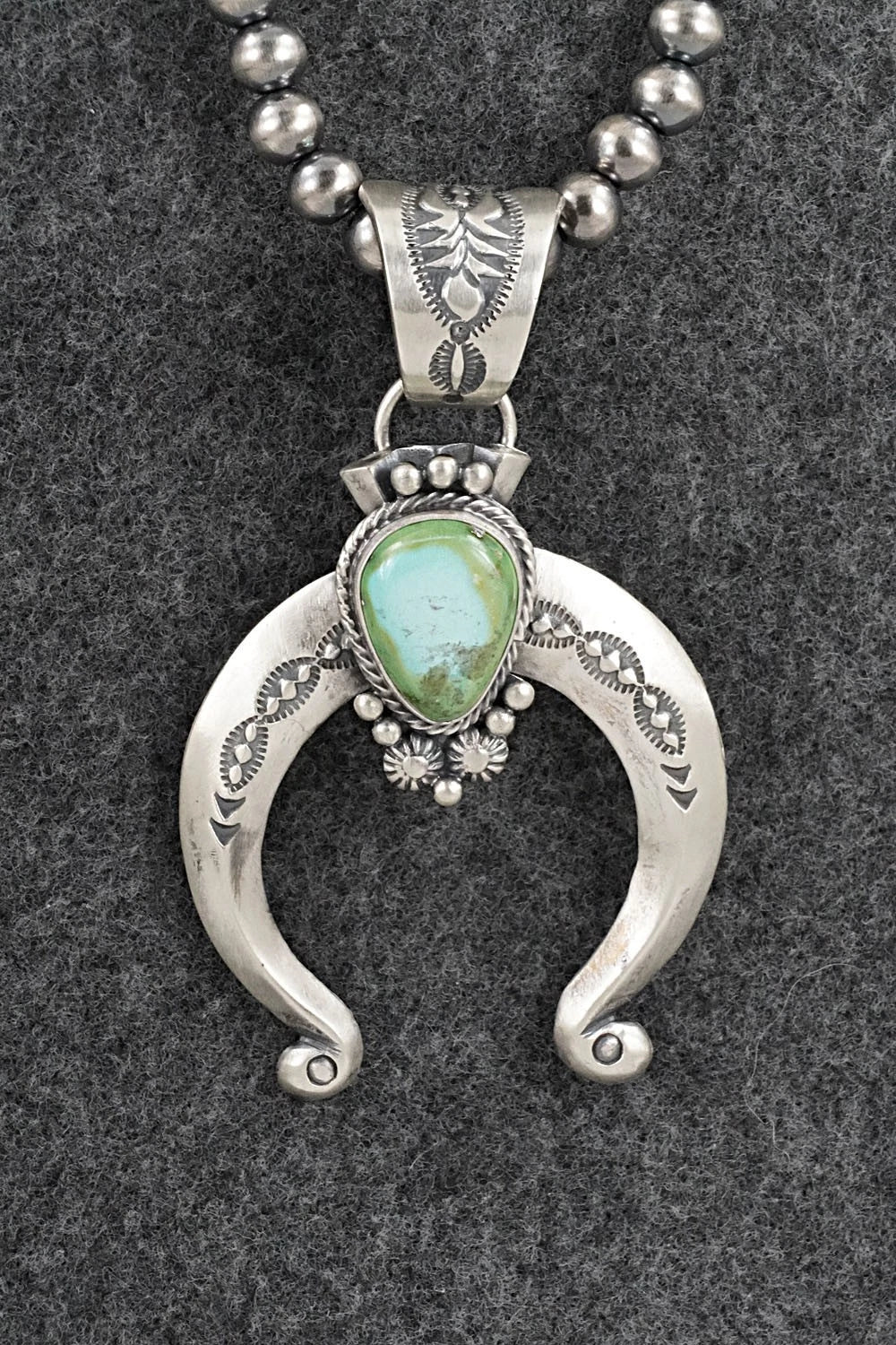 Turquoise & Sterling Silver Necklace - Samuel Yellowhair