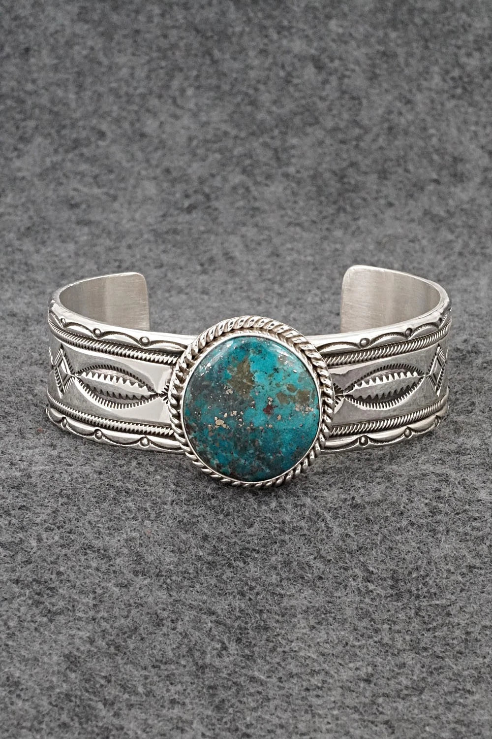 Turquoise & Sterling Silver Bracelet - Michael Calladitto