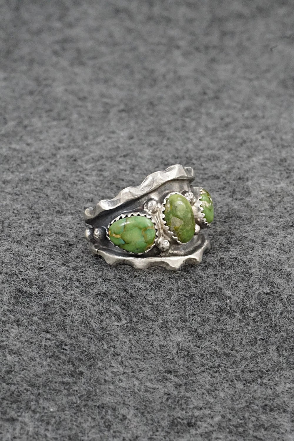 Turquoise & Sterling Silver Ring - Genevieve Francisco - Size 8