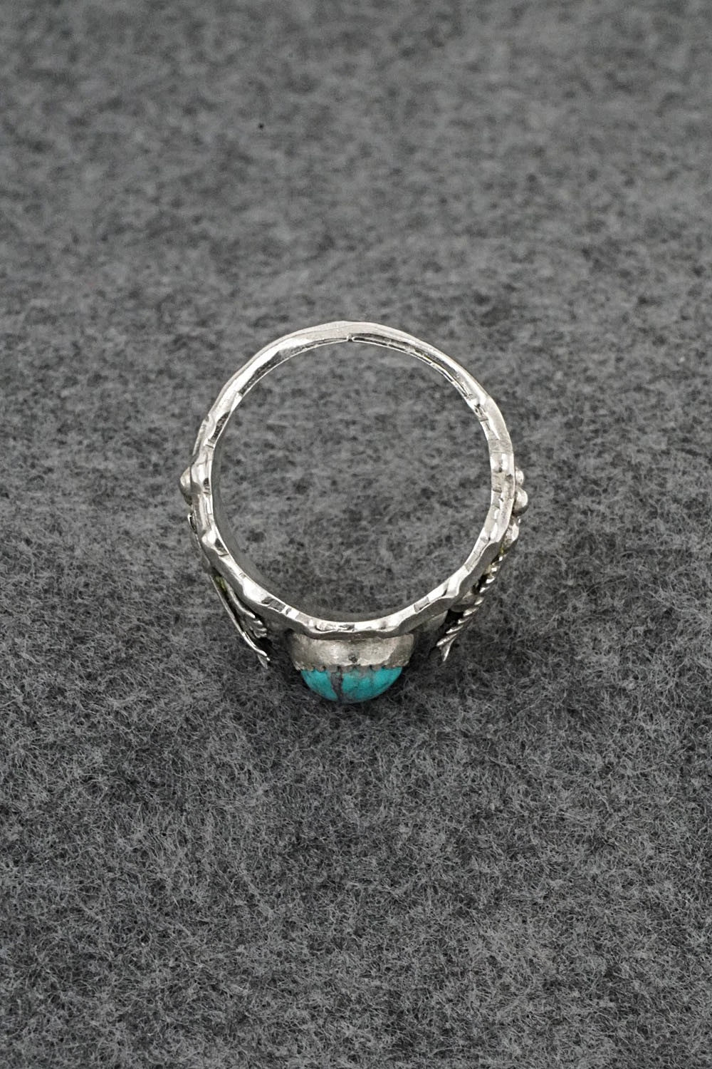 Turquoise & Sterling Silver Ring - Genevieve Francisco - Size 11