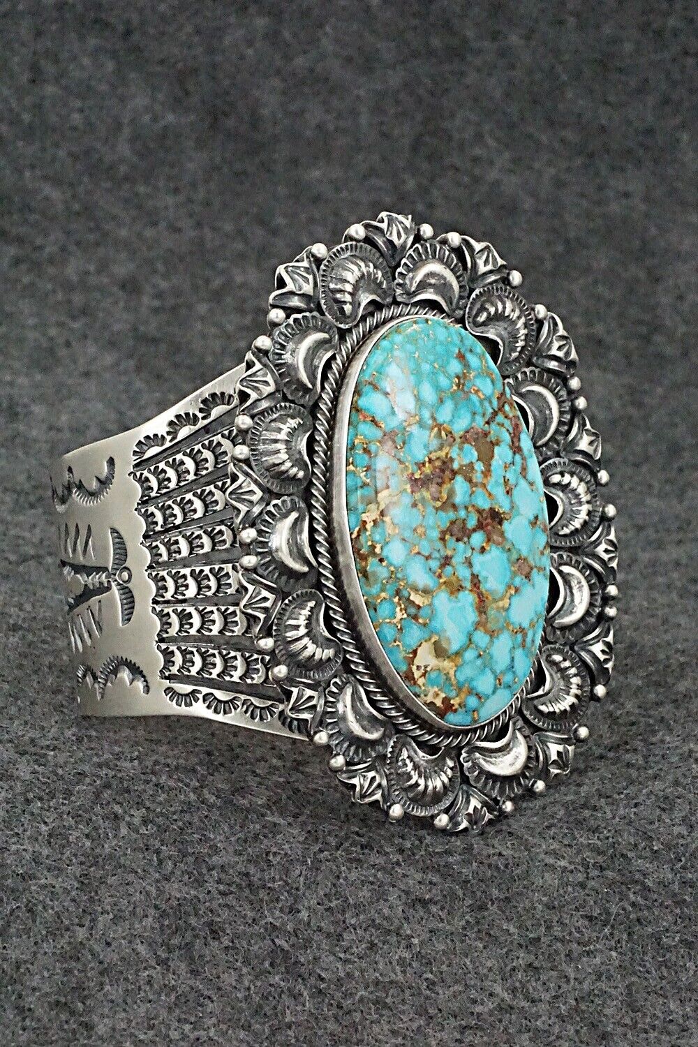 Turquoise and Sterling Silver Bracelet & Ring Set - Randy Boyd - Size 8