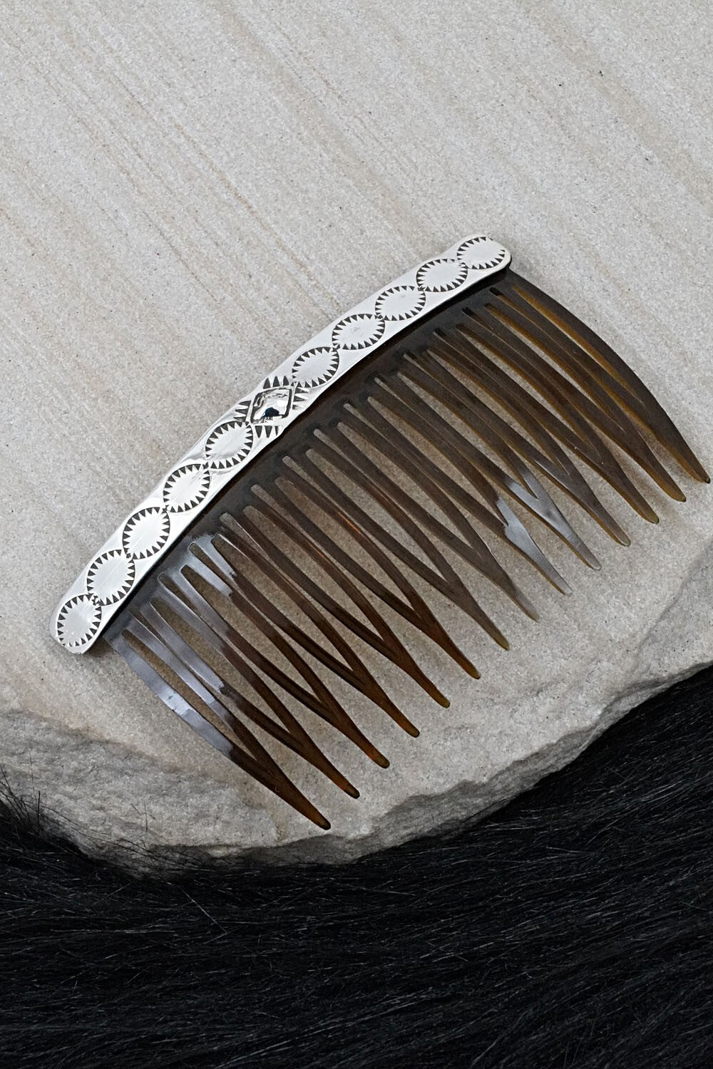 Sterling Silver Hair Combs - Bertha Begay