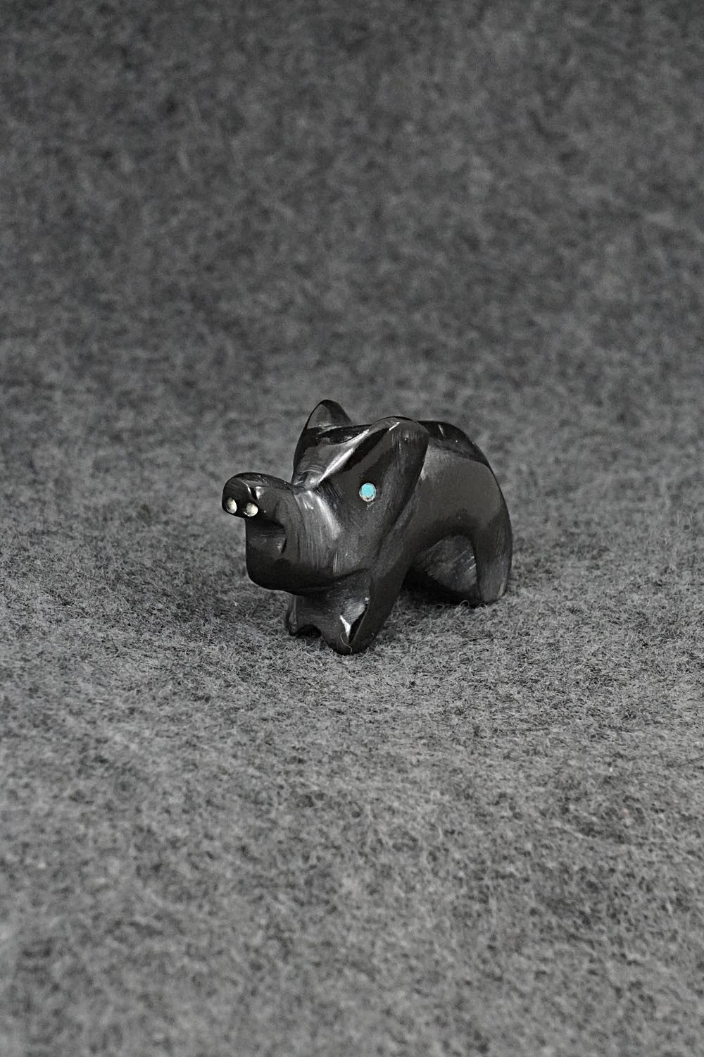 Elephant Zuni Fetish Carving - Calvert Bowannie