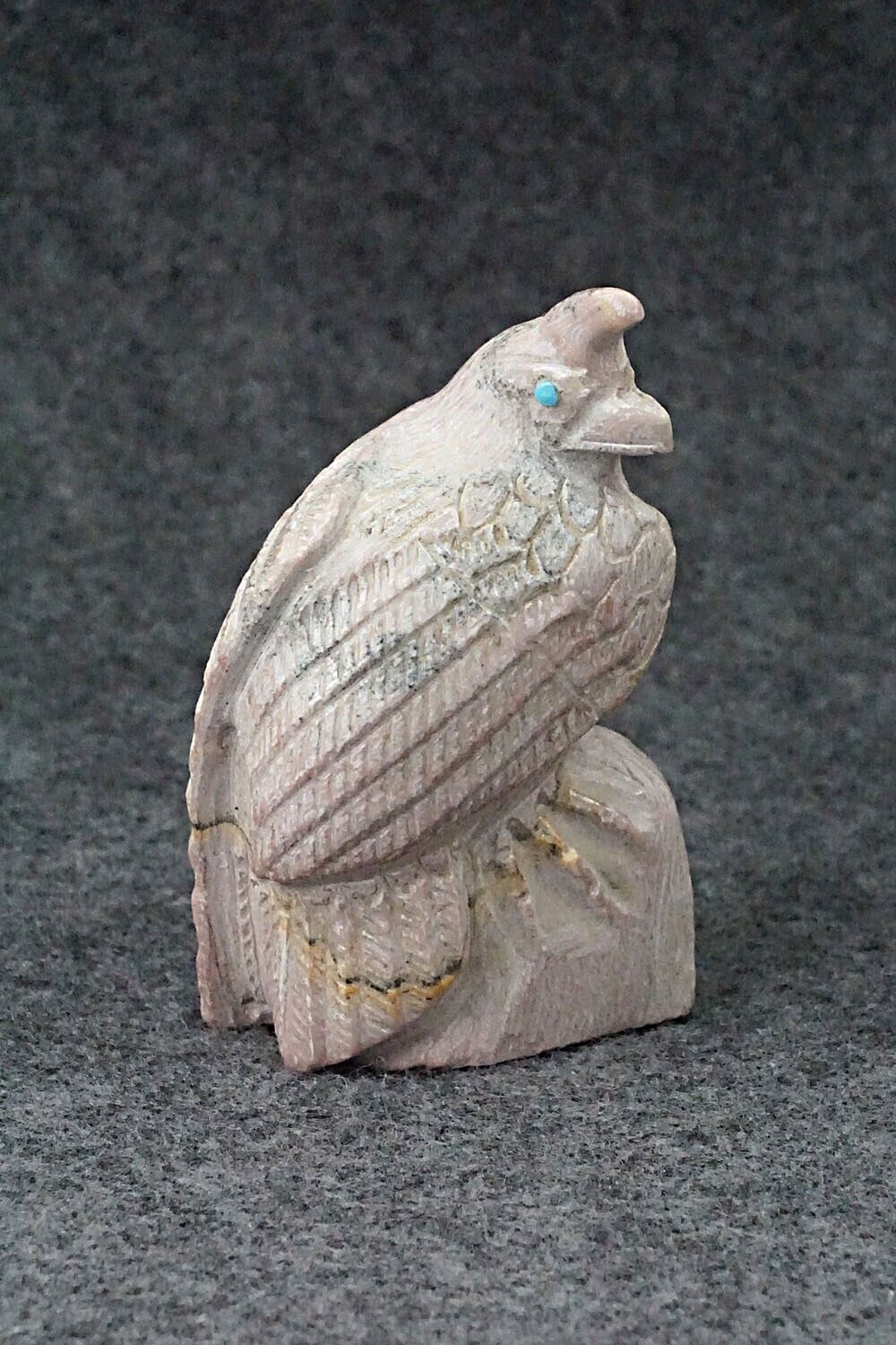 Quail Zuni Fetish Carving - Derrick Kaamasee