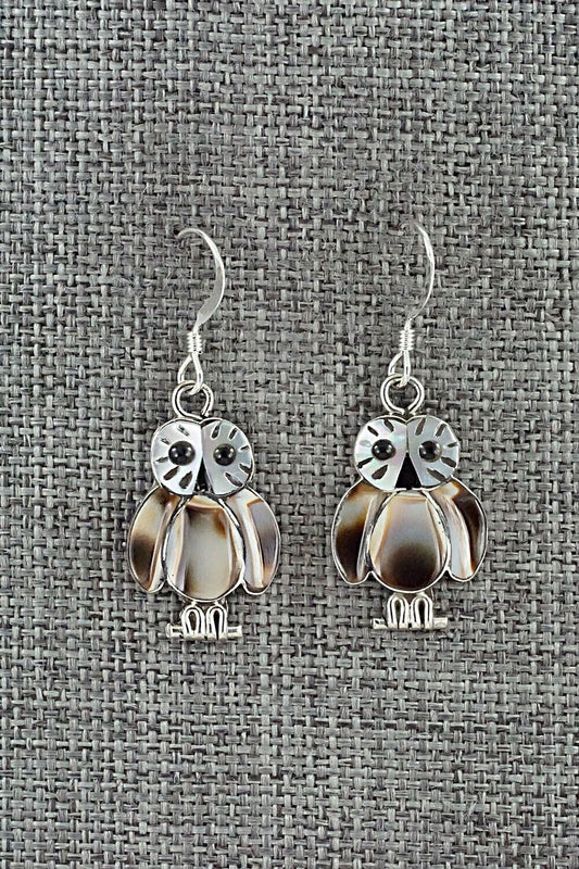 Multi Stone & Sterling Silver Earrings - Reginda Kallestewa