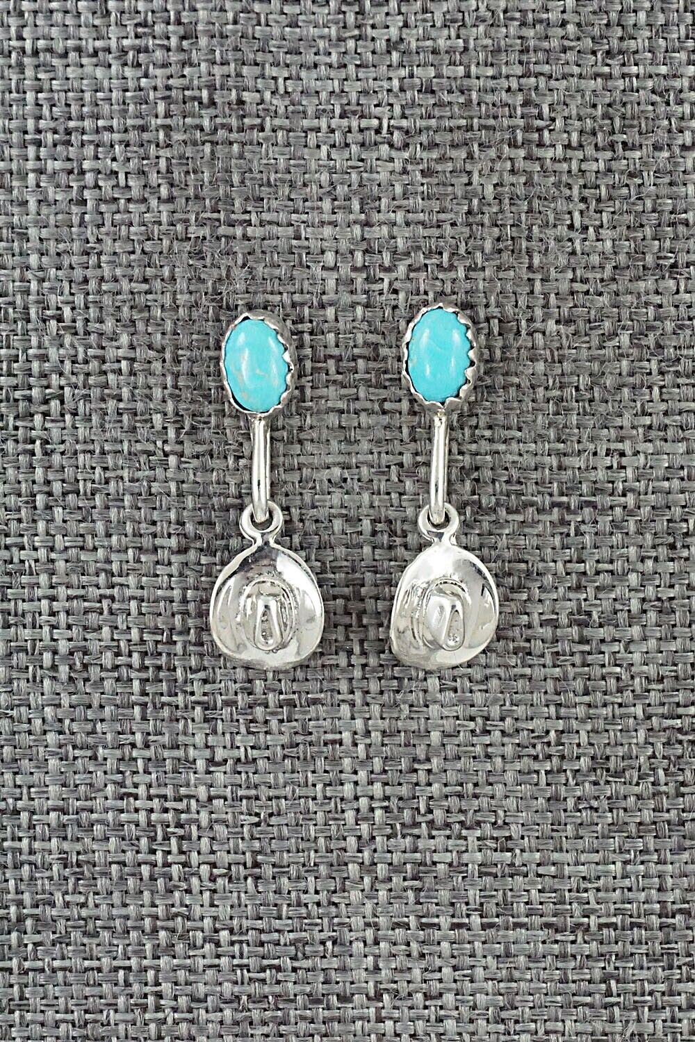 Turquoise & Sterling Silver Earrings - Sharon McCarthy