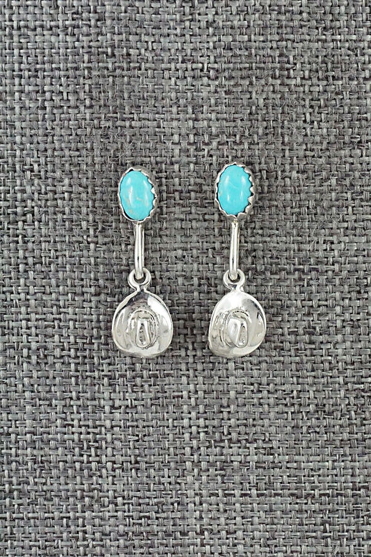 Turquoise & Sterling Silver Earrings - Sharon McCarthy