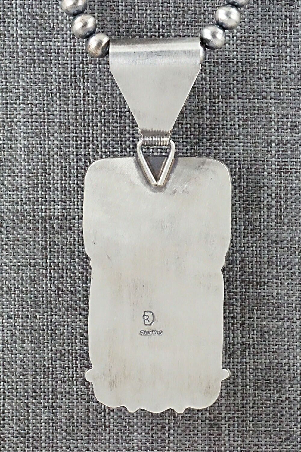 Turquoise & Sterling Silver Necklace - Raymond Delgarito