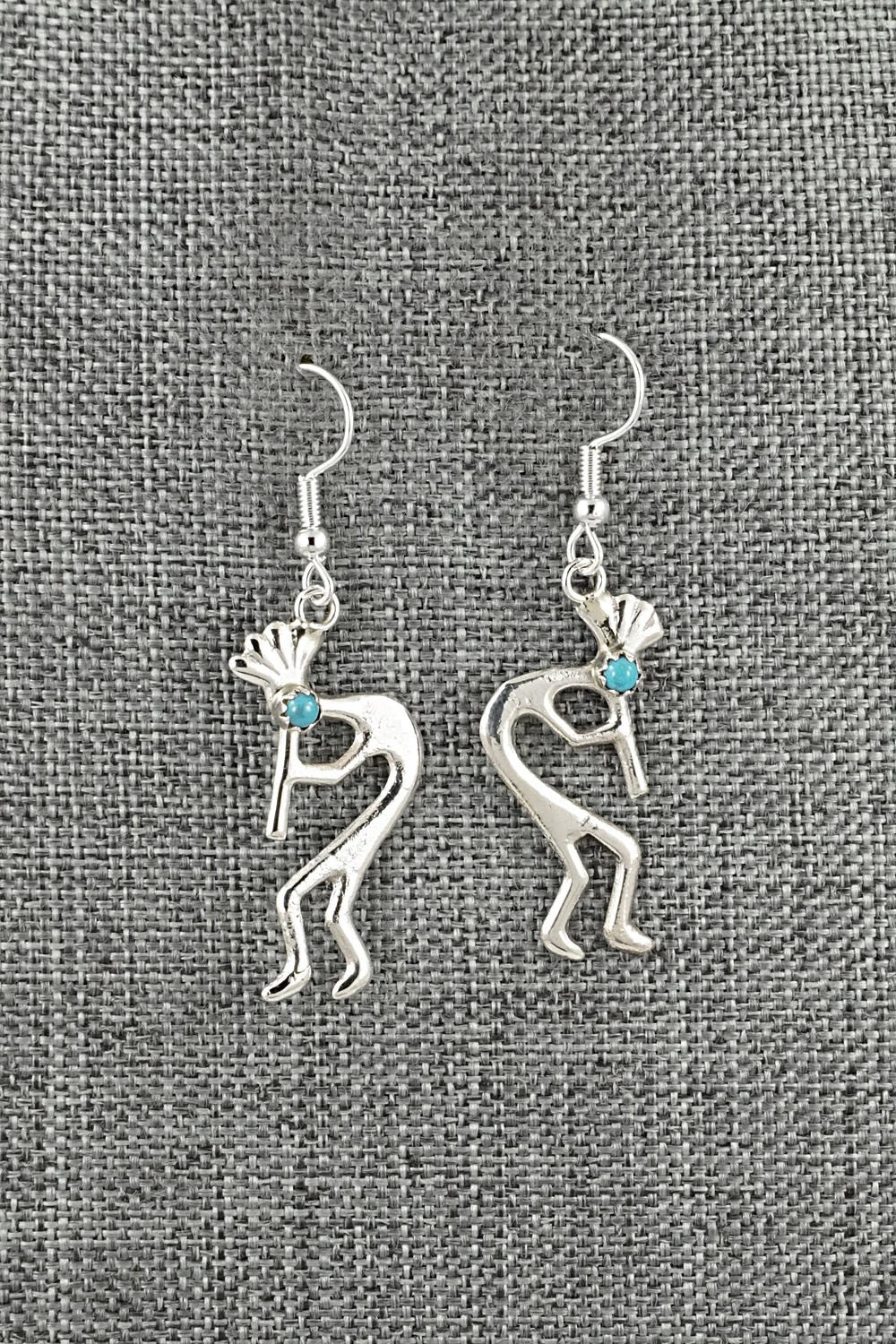 Turquoise and Sterling Silver Earrings - Lorraine Chee
