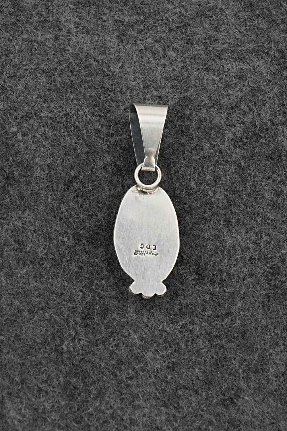 Turquoise & Sterling Silver Pendant - Eugene Gruber