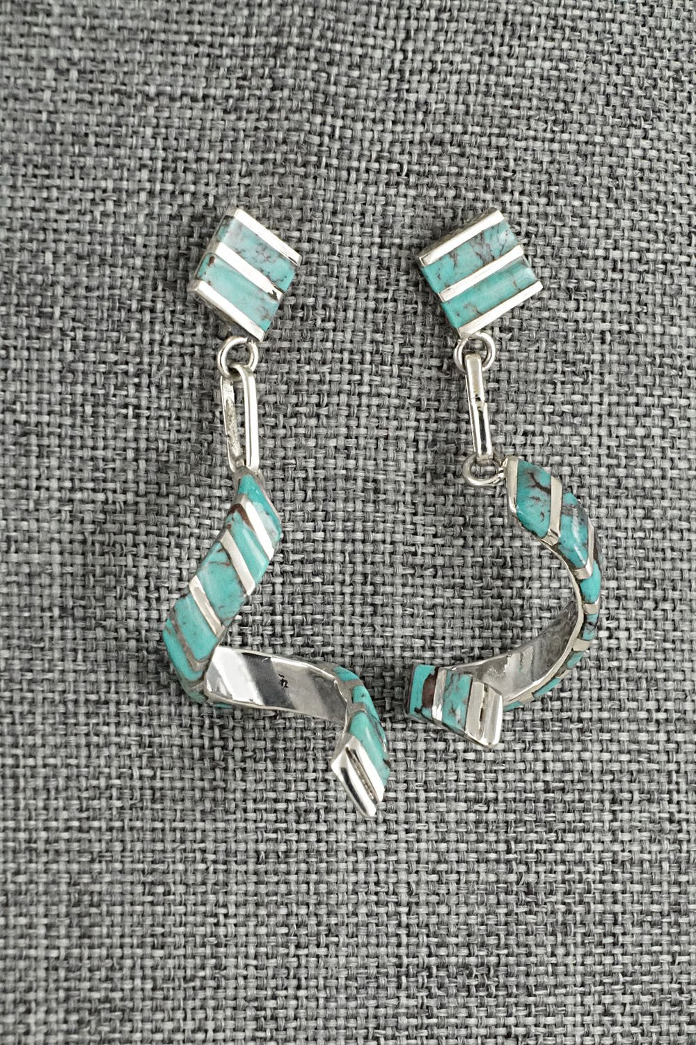 Turquoise & Sterling Silver Earrings - Shawn Sheyka