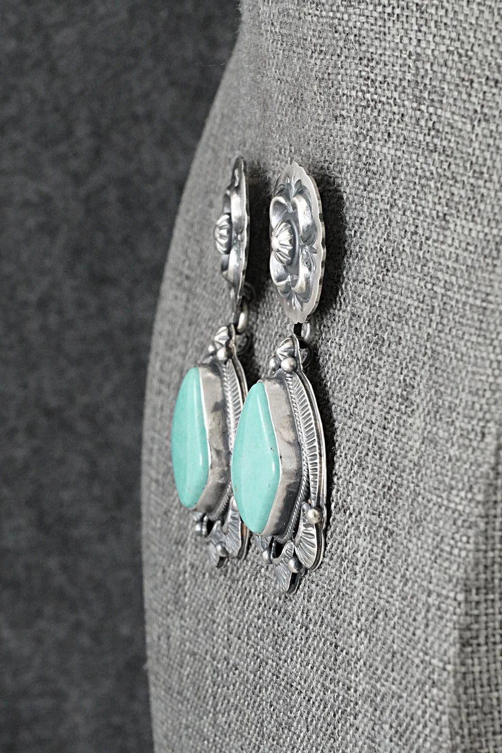 Turquoise & Sterling Silver Earrings - Randy Boyd