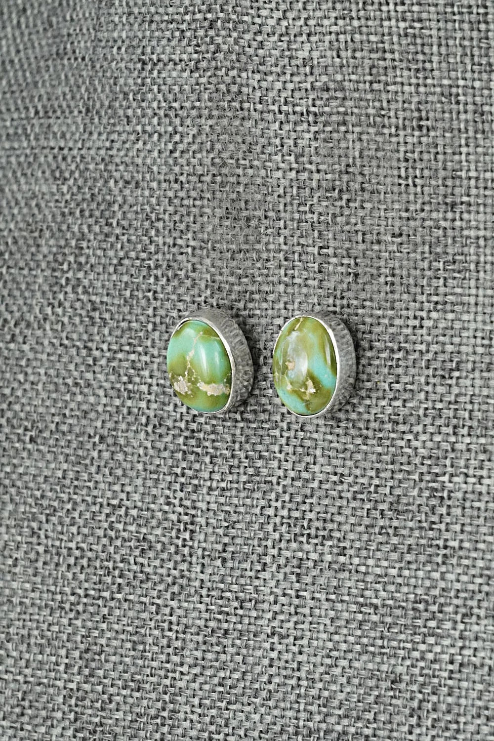 Turquoise & Sterling Silver Earrings - Rosemary Saunders