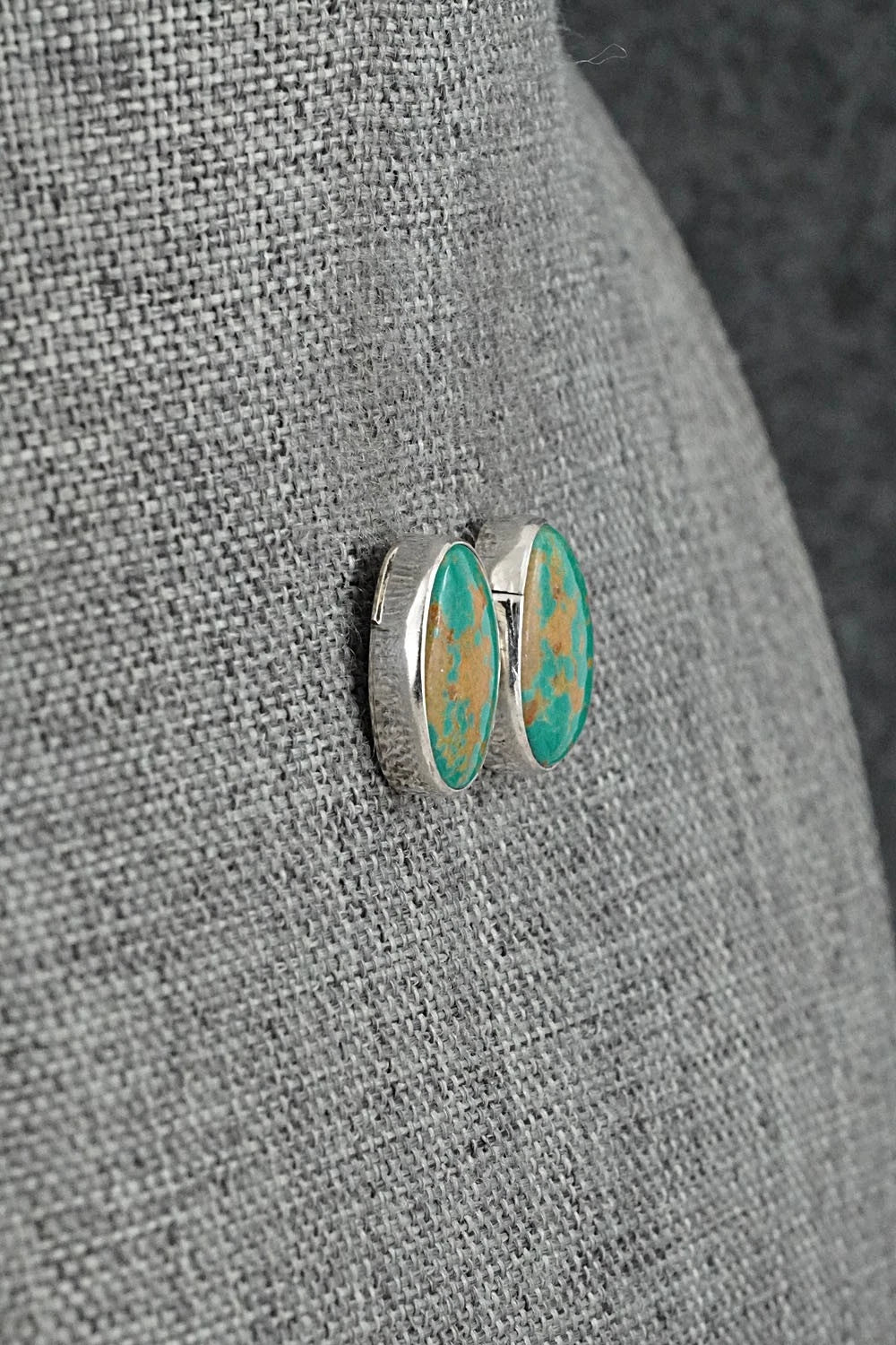 Turquoise & Sterling Silver Earrings - Rosemary Saunders