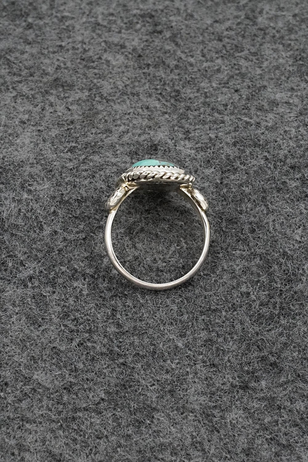 Turquoise & Sterling Silver Ring - Darius Arviso - Size 7.5