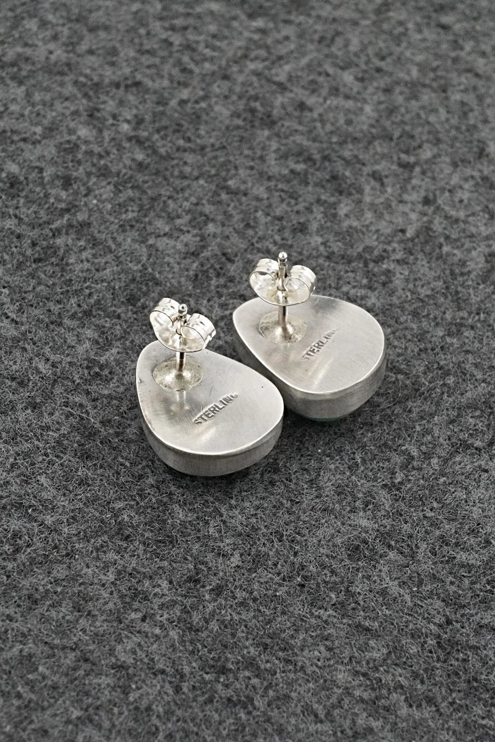 Turquoise & Sterling Silver Earrings - Rosemary Saunders