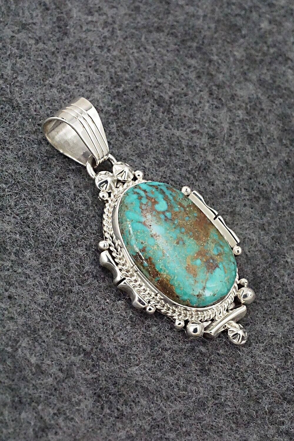 Turquoise & Sterling Silver Pendant - Daniel Benally