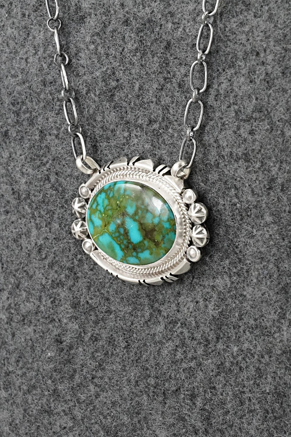 Turquoise & Sterling Silver Necklace - Marita Benally