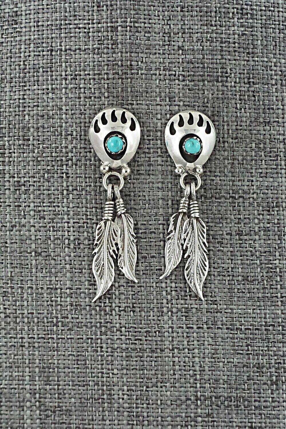 Turquoise & Sterling Silver Earrings - Annie Spencer