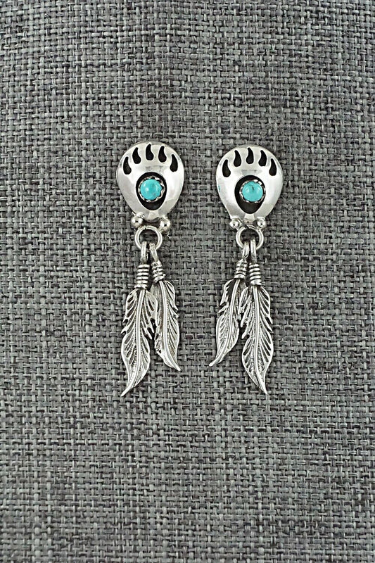 Turquoise & Sterling Silver Earrings - Annie Spencer