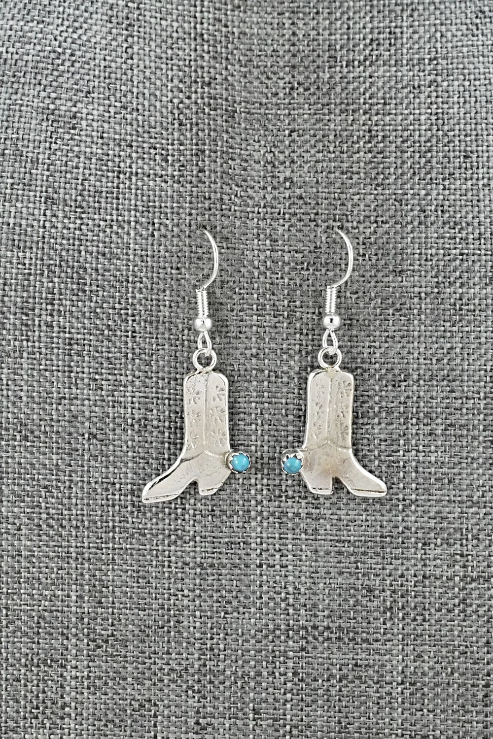 Turquoise & Sterling Silver Earrings - Lorraine Chee