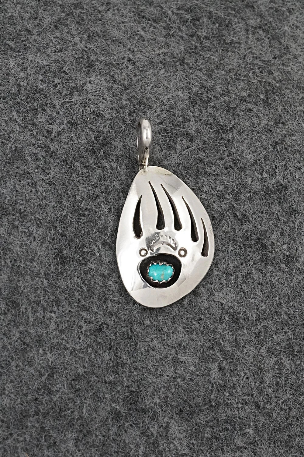 Turquoise & Sterling Silver Pendant - Ervin Begay