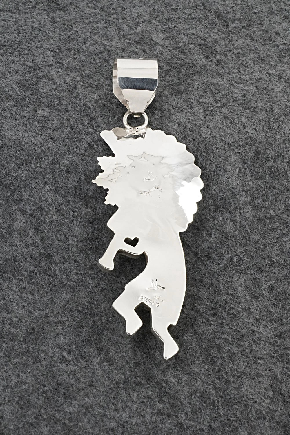 Turquoise & Sterling Silver Pendant - Alonzo Mariano