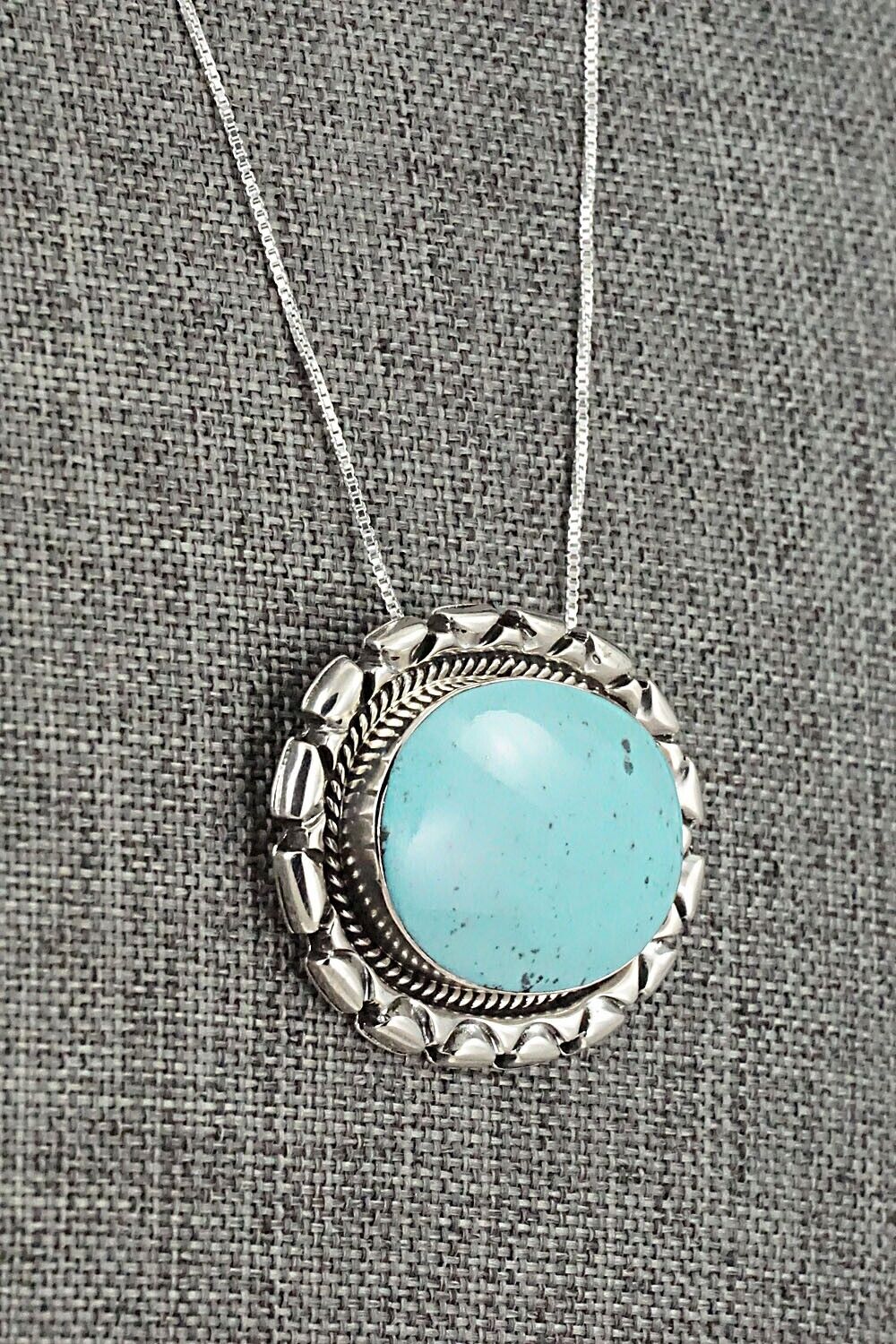 Turquoise & Sterling Silver Necklace - Jimson Belin