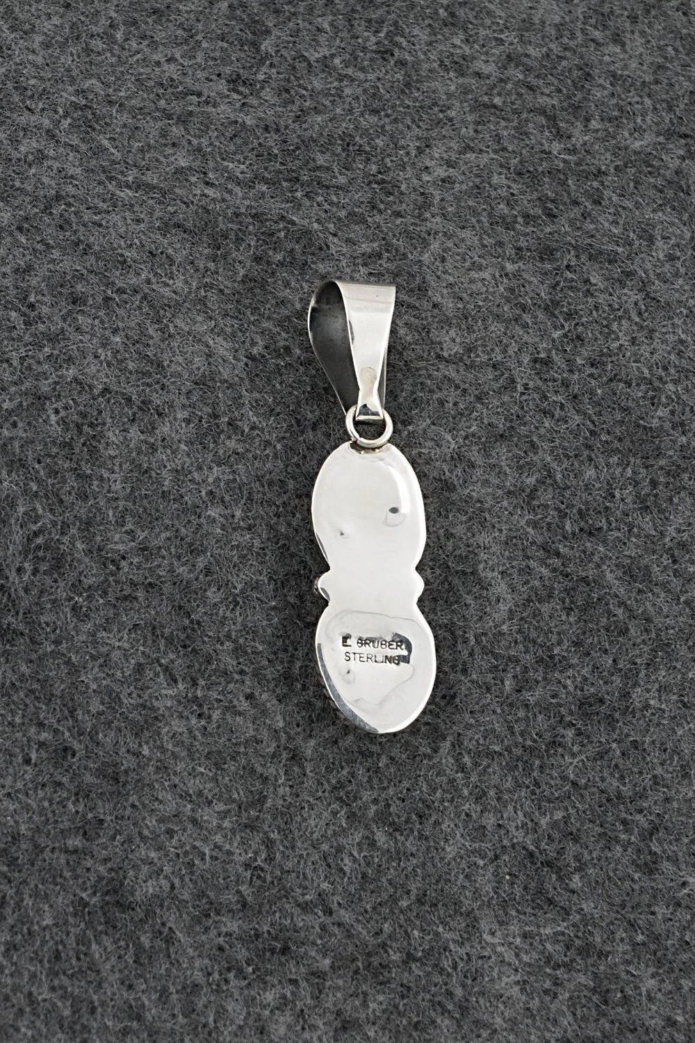 Turquoise & Sterling Silver Pendant - Eugene Gruber