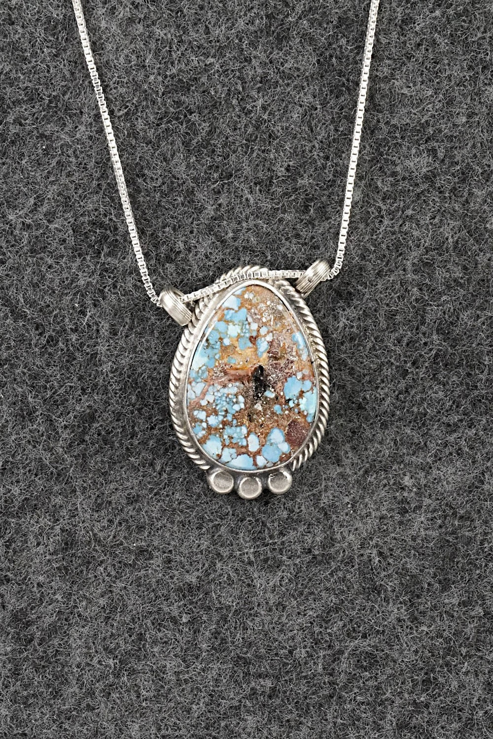 Turquoise & Sterling Silver Necklace - Sharon McCarthy