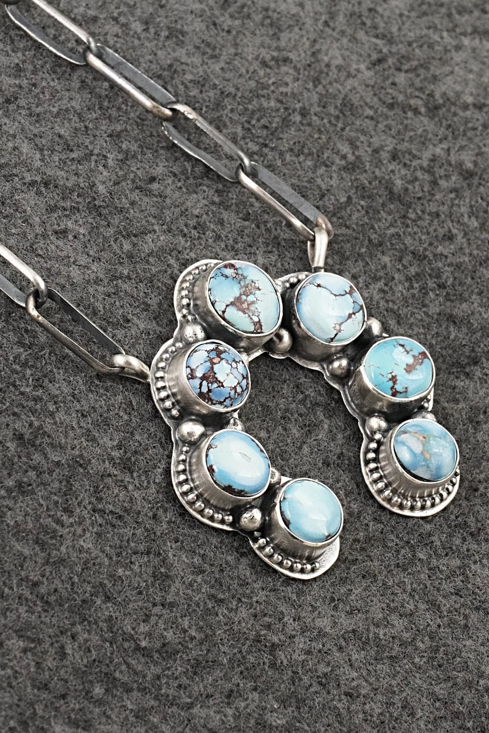 Turquoise & Sterling Silver Necklace - Darrin Livingston