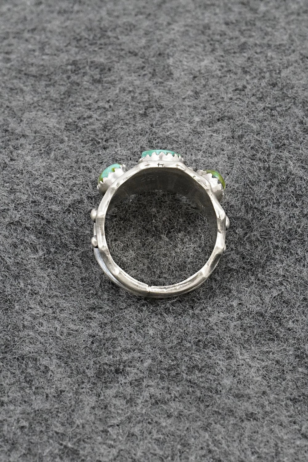 Turquoise & Sterling Silver Ring - Genevieve Francisco - Size 8