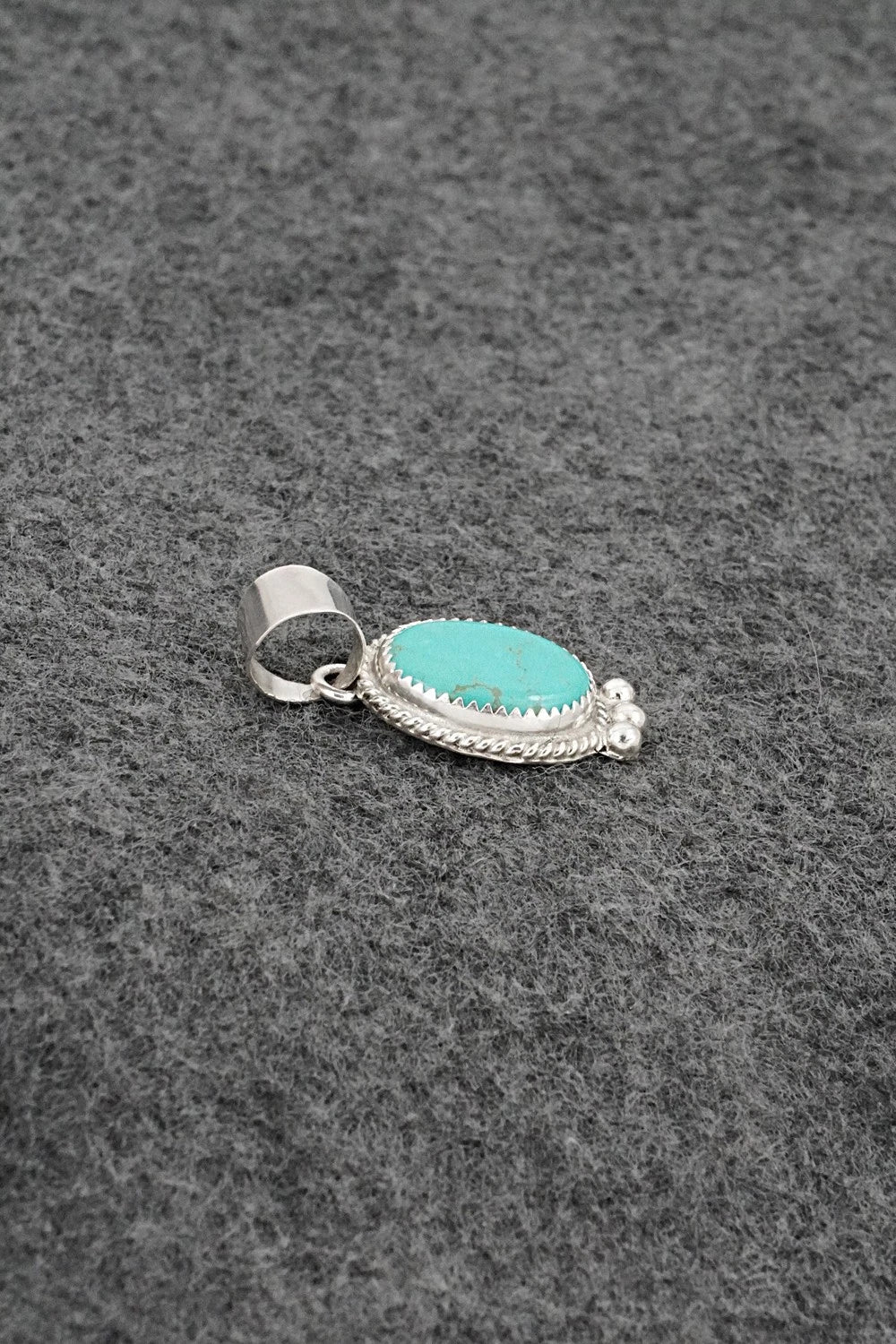Turquoise & Sterling Silver Pendant - Byron Begay