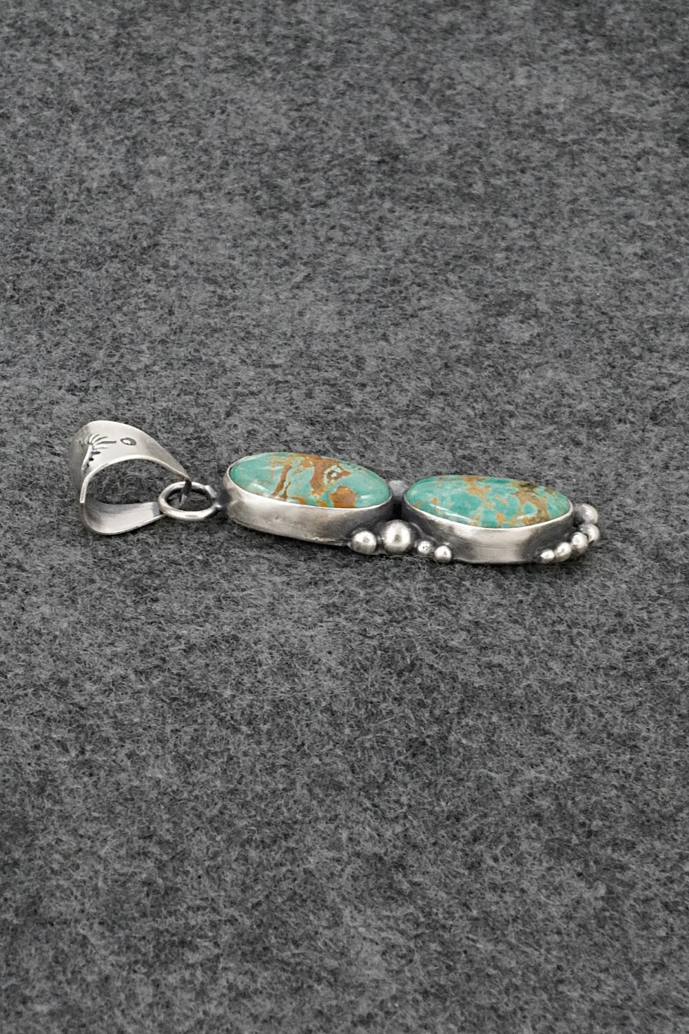 Turquoise & Sterling Silver Pendant - Antwone Brown