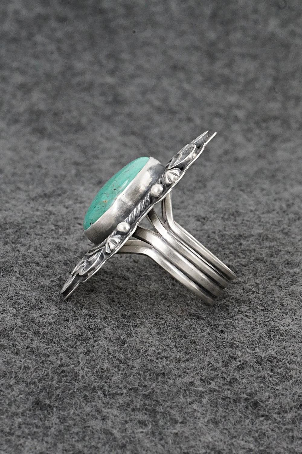 Turquoise & Sterling Silver Ring - Randy Boyd - Size 8.5