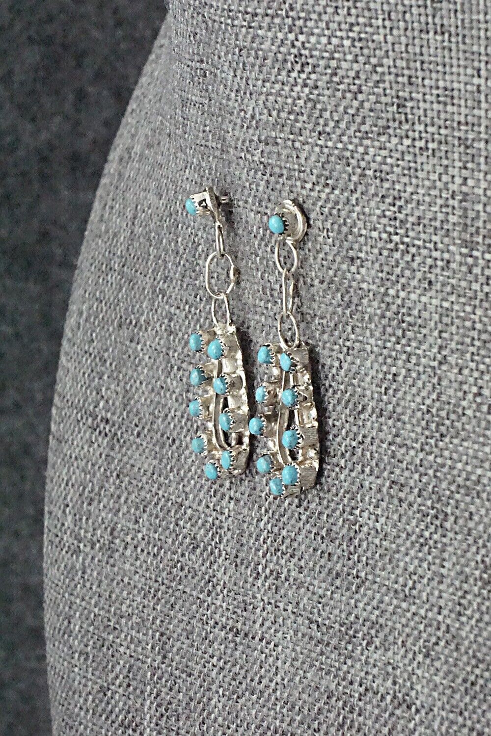 Turquoise & Sterling Silver Earrings - Waylon Johnson