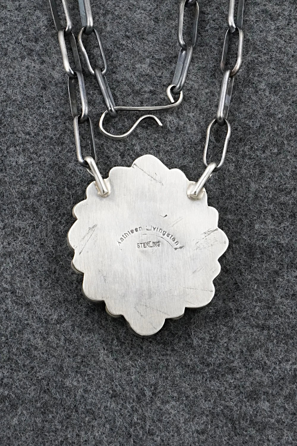 Turquoise & Sterling Silver Necklace - Kathleen Livingston