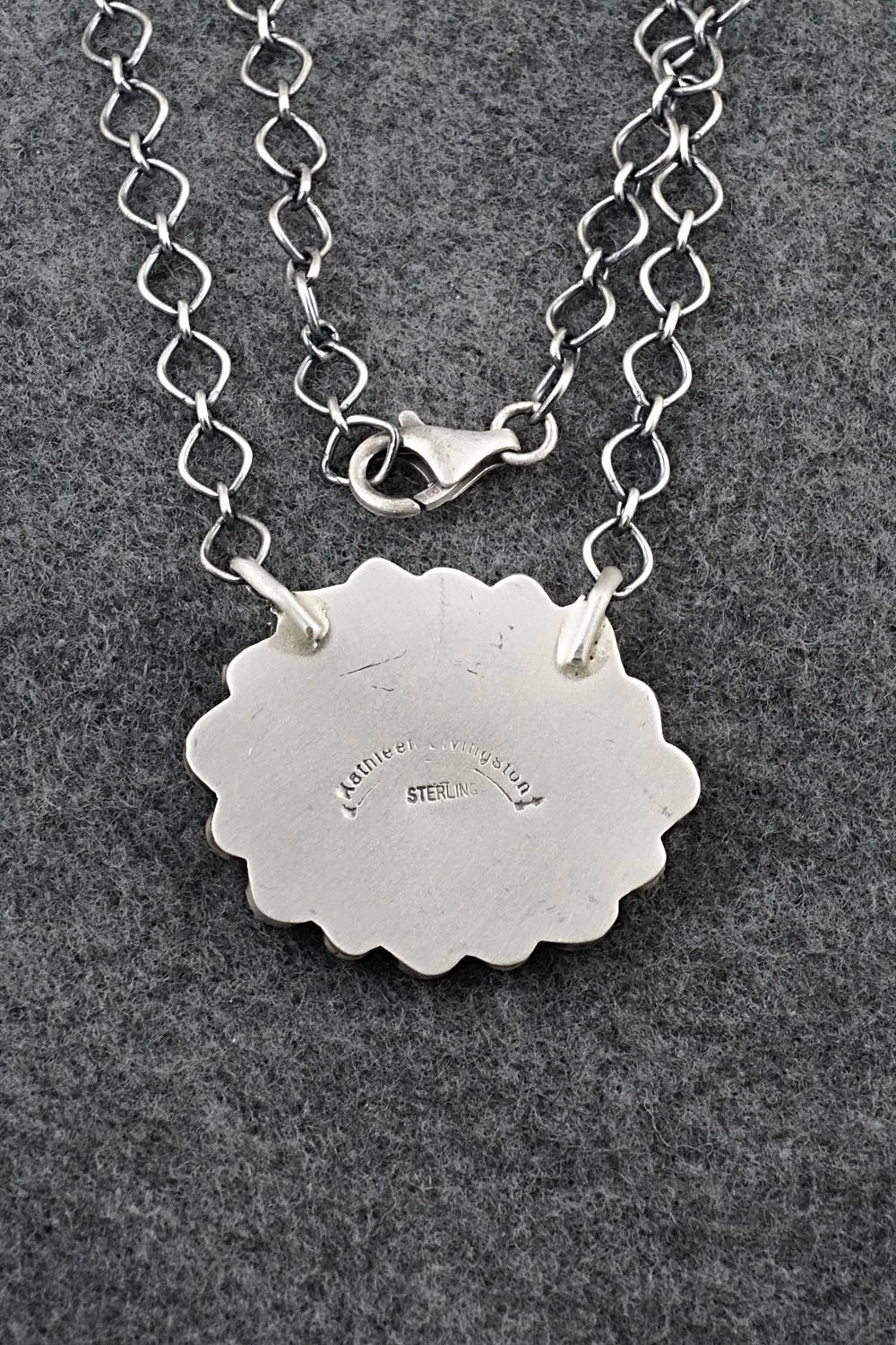 Turquoise & Sterling Silver Necklace - Kathleen Livingston