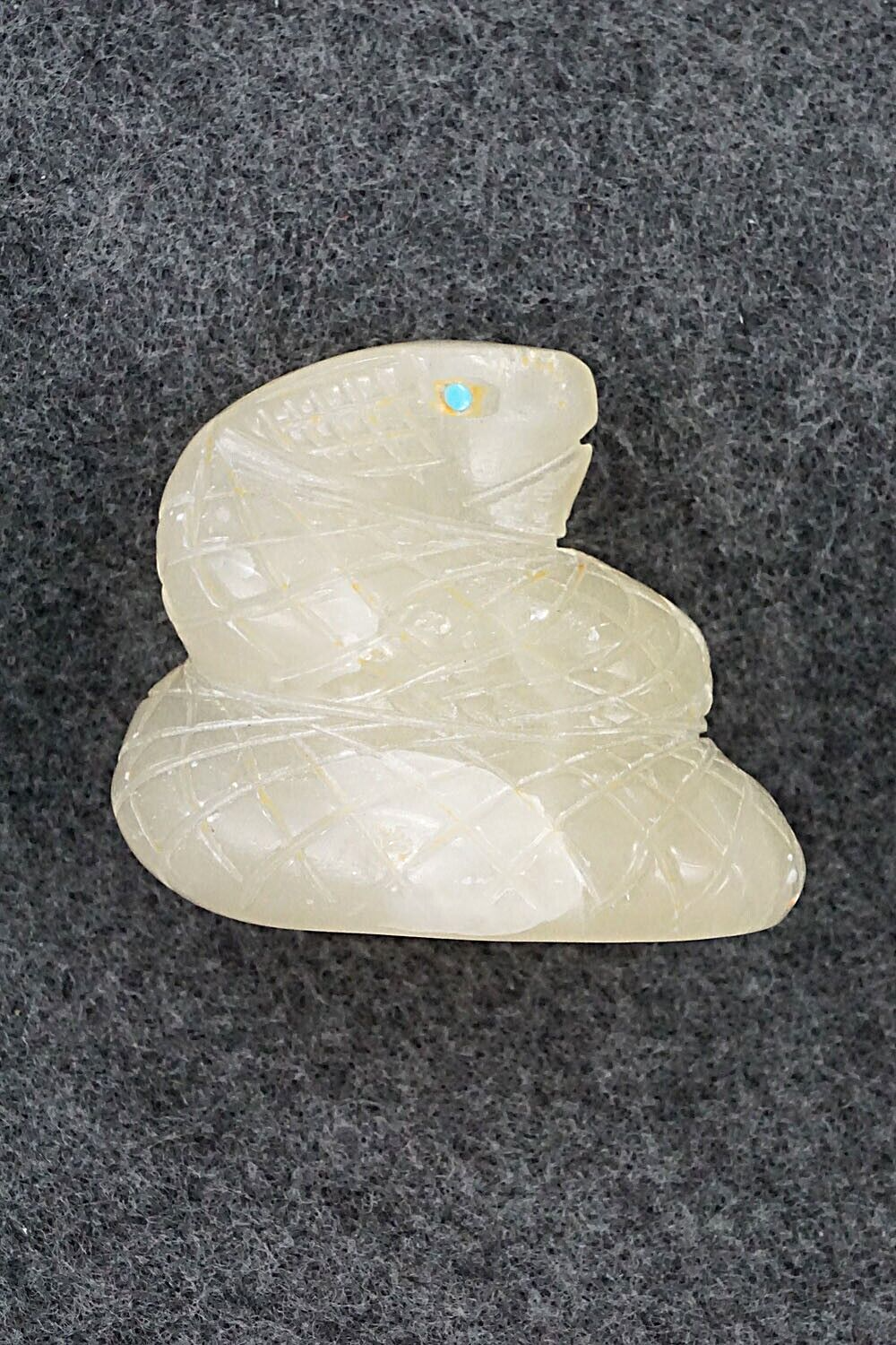 Snake Zuni Fetish Carving - Gilbert Lonjose
