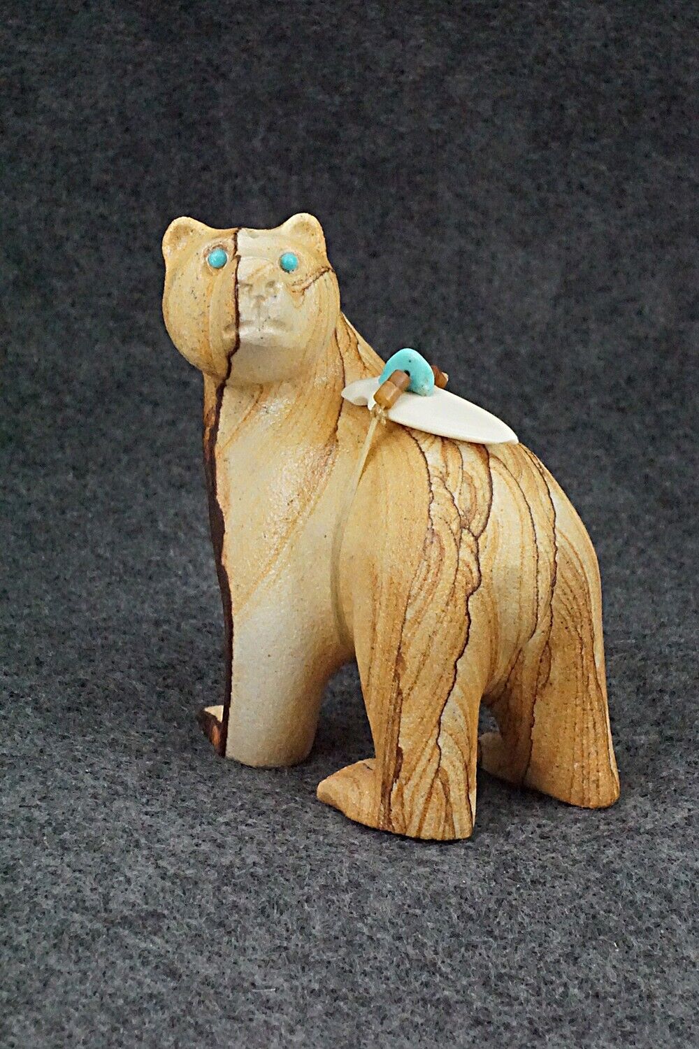 Bear Zuni Fetish Carving - Albert Eustace, Sr.