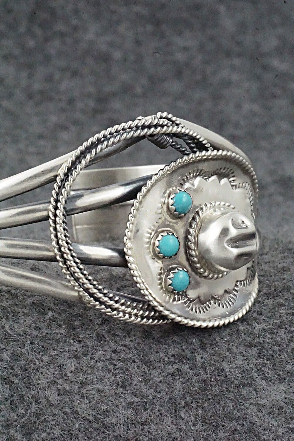 Turquoise & Sterling Silver Bracelet - Bobby Platero