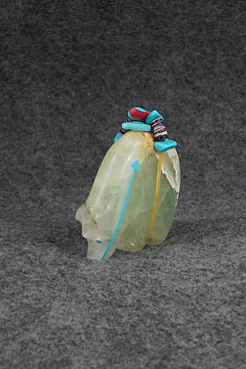 Bear Zuni Fetish Carving - Rodney Laiwakete