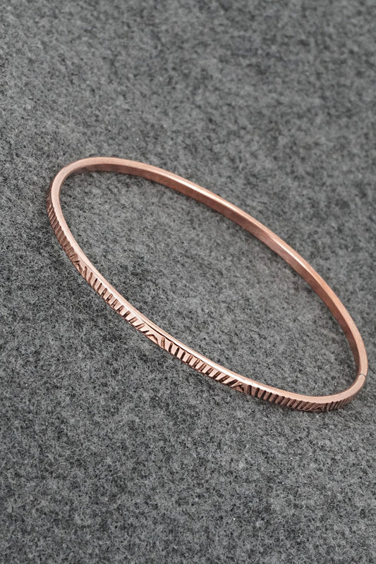 Copper Bangle Bracelet - Elaine Tahe