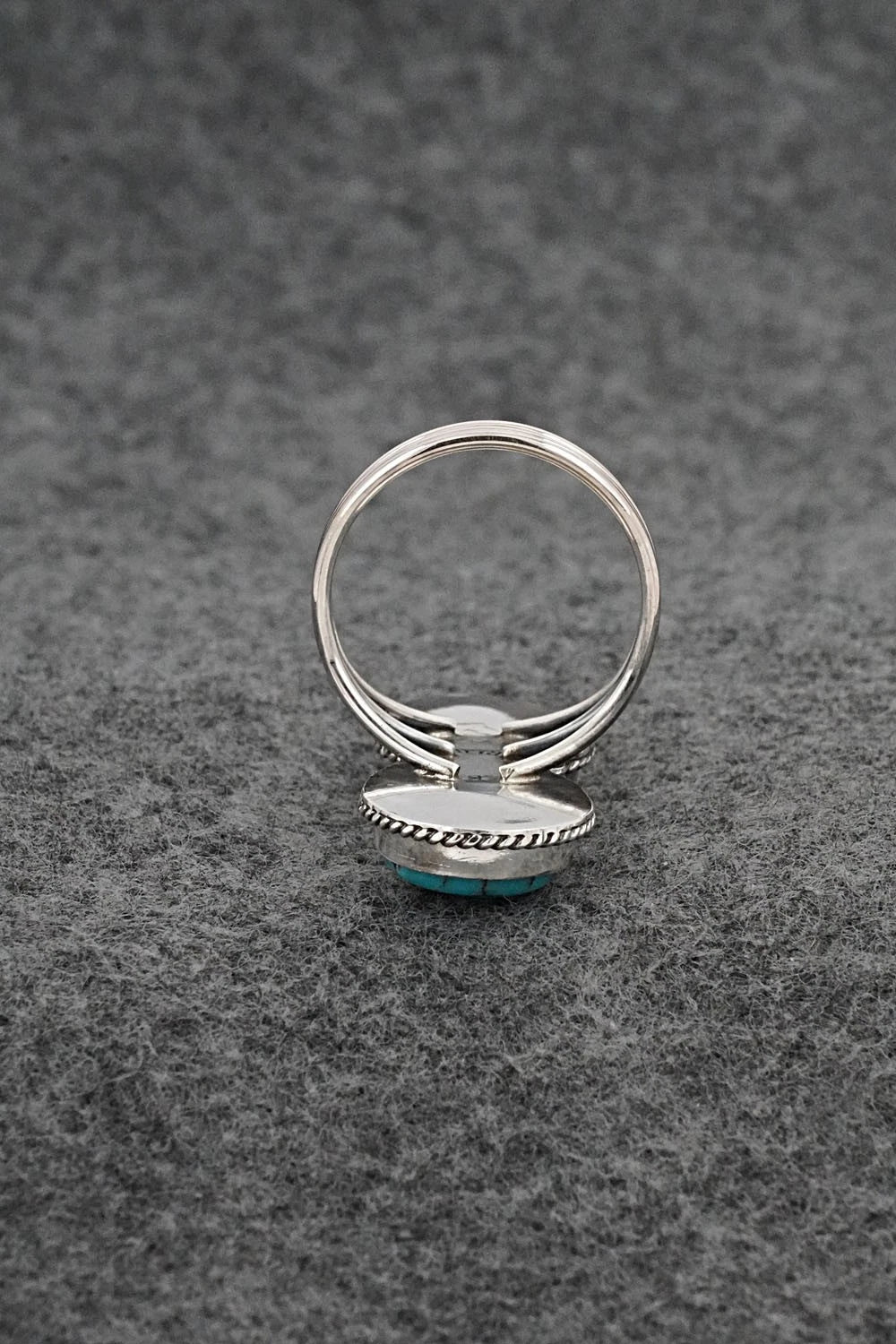 Turquoise & Sterling Silver Ring - Rena Begay - Size 8