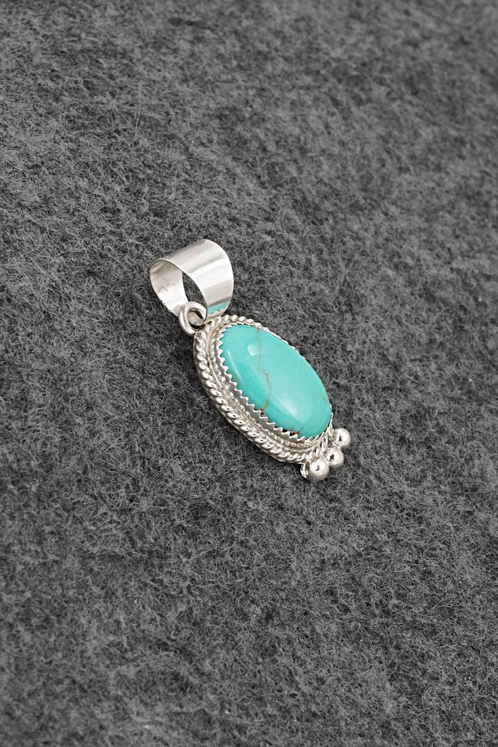 Turquoise & Sterling Silver Pendant - Byron Begay
