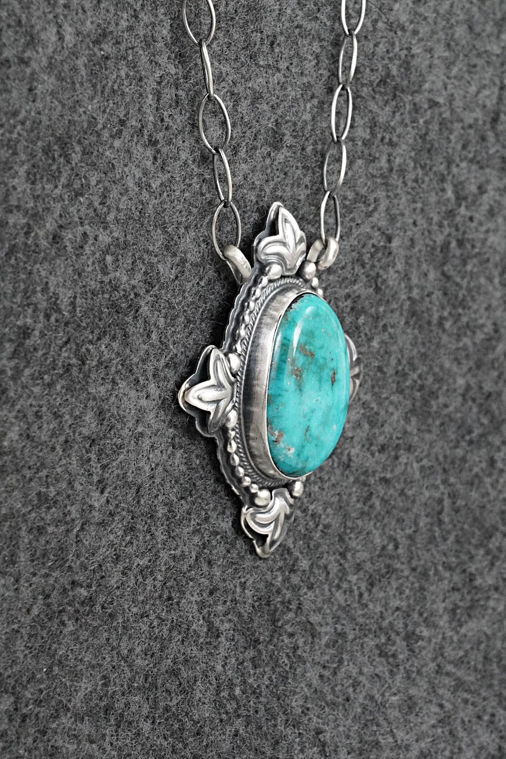 Turquoise & Sterling Silver Necklace - Randy Boyd