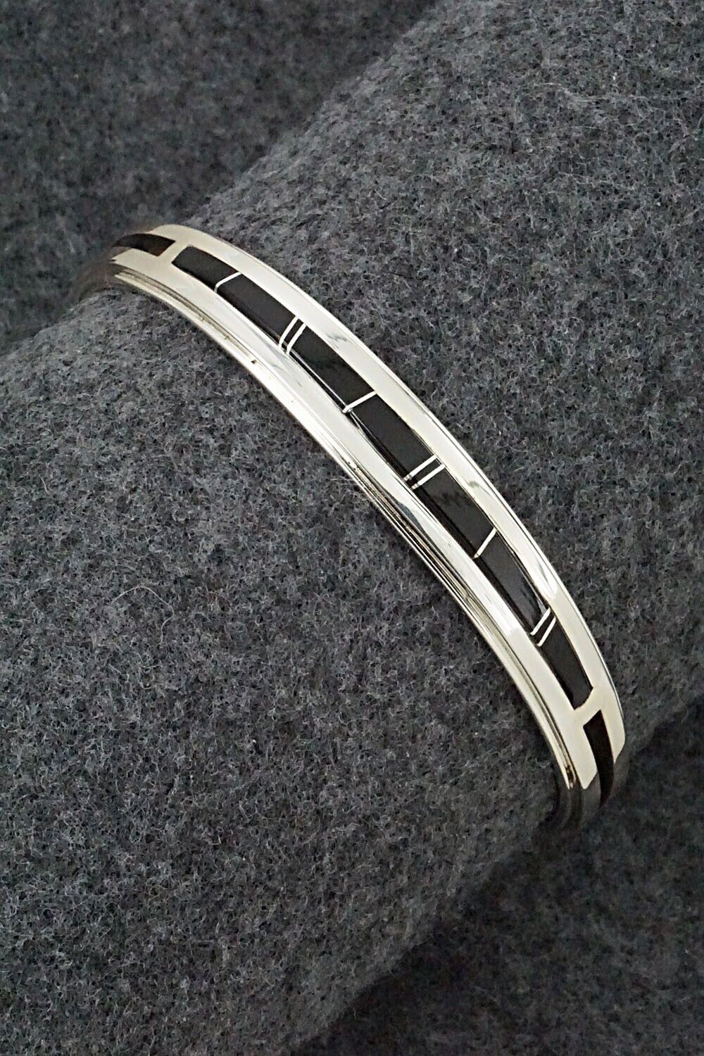 Onyx & Sterling Silver Bracelet - Wilbert Muskett
