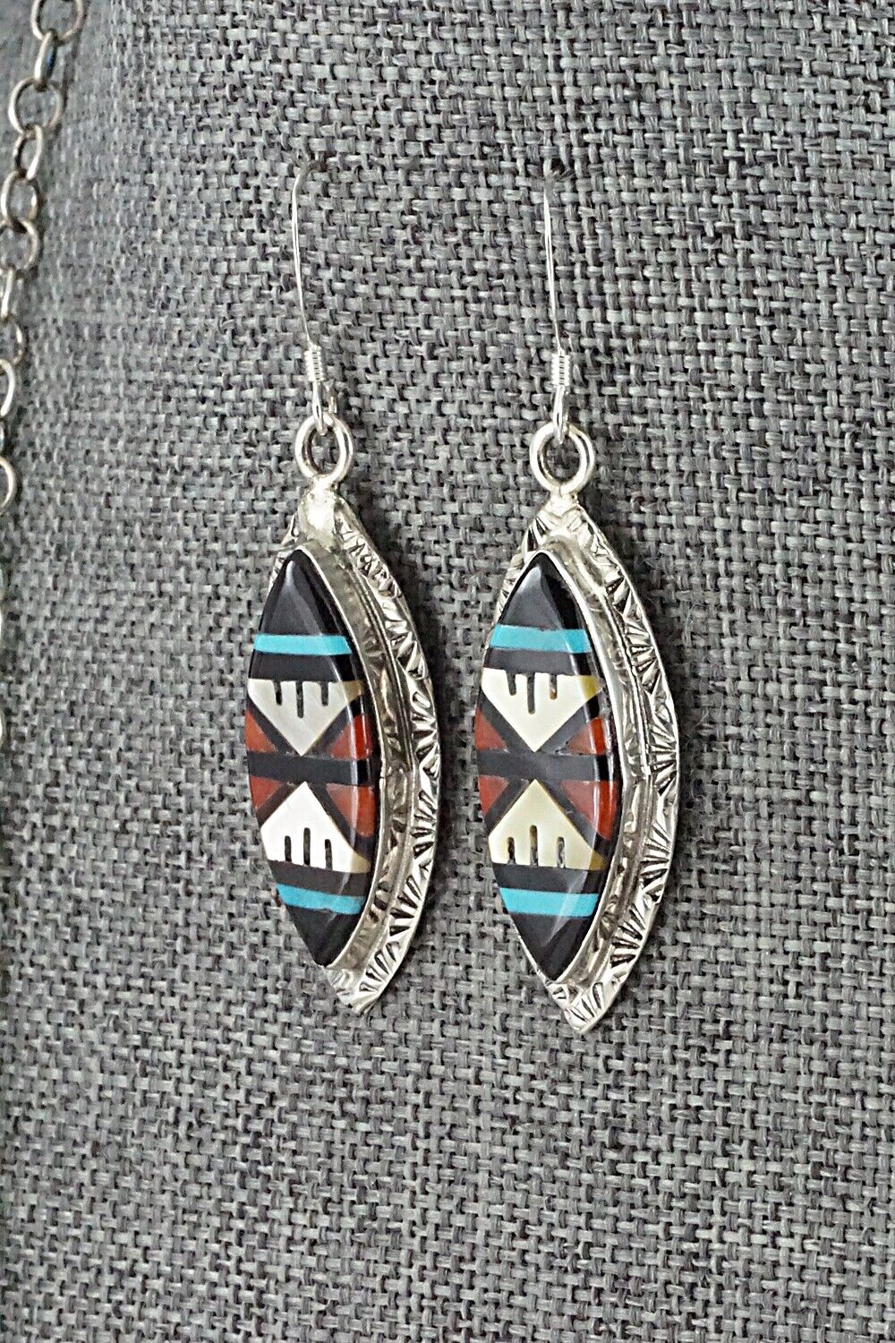 Multi-Stone & Sterling Silver Inlay Necklace Set - Leslie Lamy