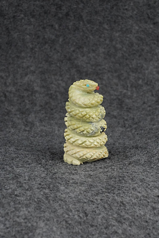 Rattlesnake Zuni Fetish Carving - Todd Etsate