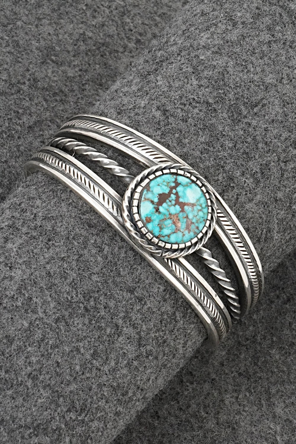 Turquoise & Sterling Silver Bracelet - Roland Dixon
